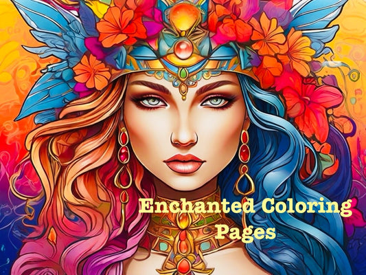 Adult Enchanted Coloring Pages
